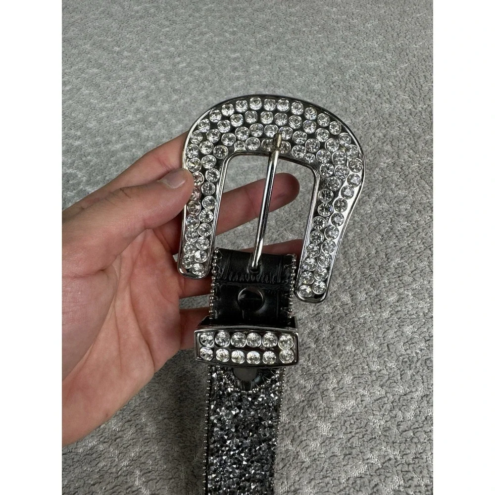 Ariat Belt Rhinestones Sparkle Leather Bling Western Chic Flashy Women's Size XL